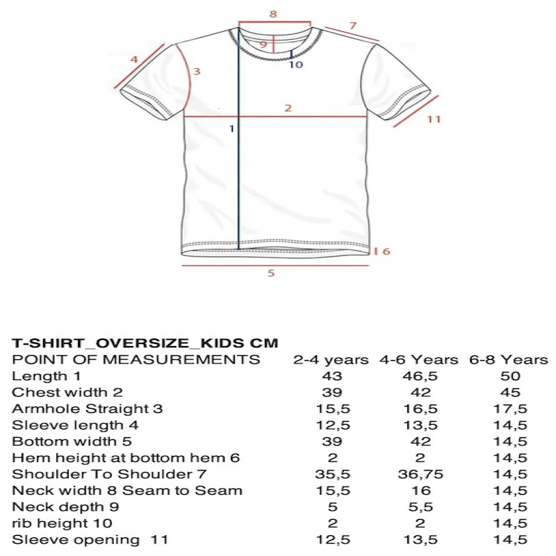 Made in Portugal Organic Cotton Kids T Shirt Oversize Black